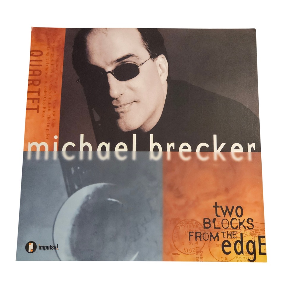 Michael Brecker Two Blocks from the Edge 1998 Promo Flat Album‎ Poster 12x12 D/S